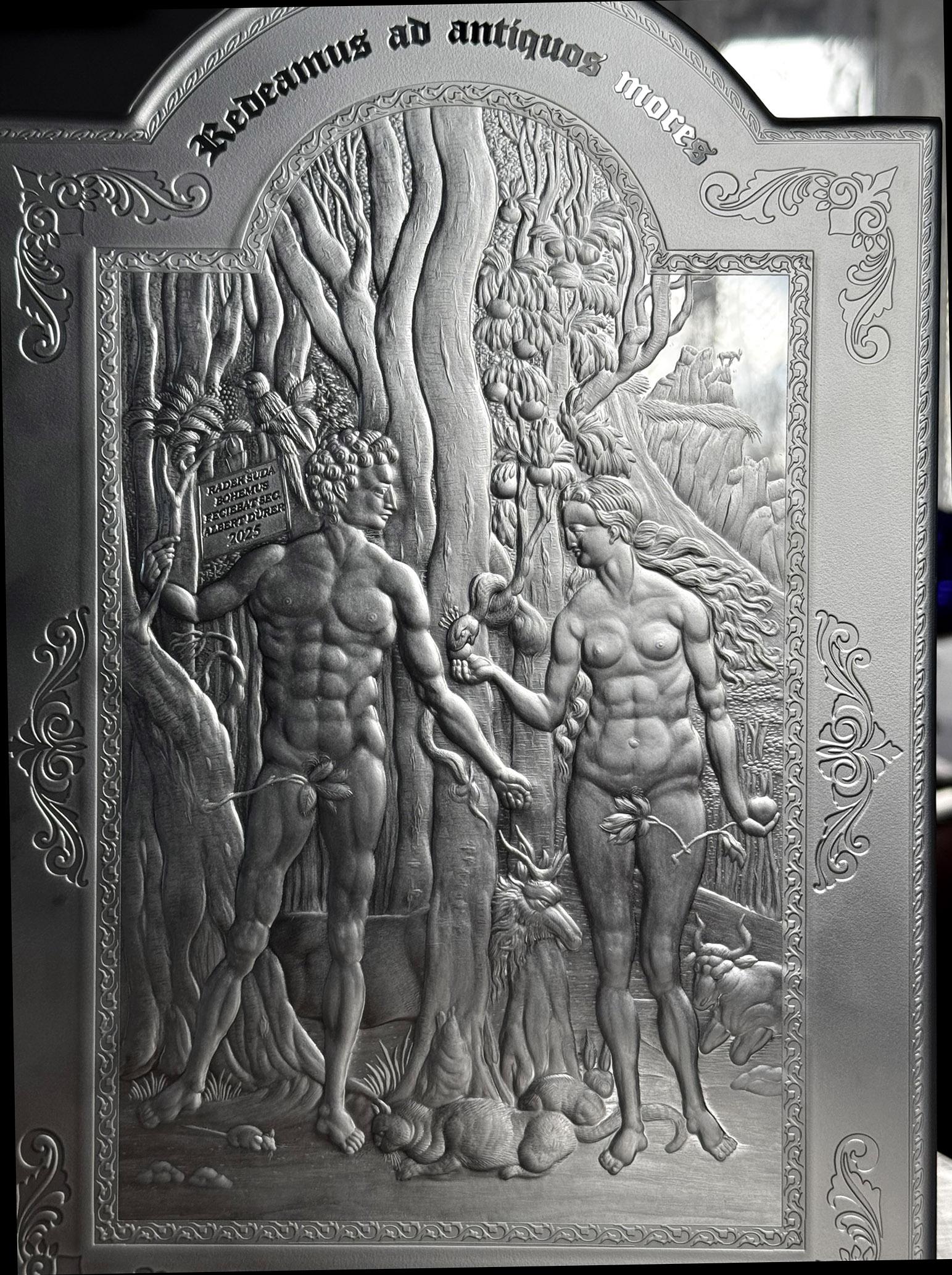 Unique Piece -  Incisione - Adams ed Eva - di Albrecht Dürer - 2025 In condizioni Nuovo in vendita a Nový Bor, CZ