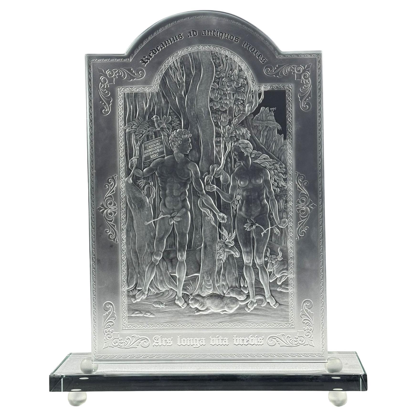 Unique Piece -  Incisione - Adams ed Eva - di Albrecht Dürer - 2025 in vendita