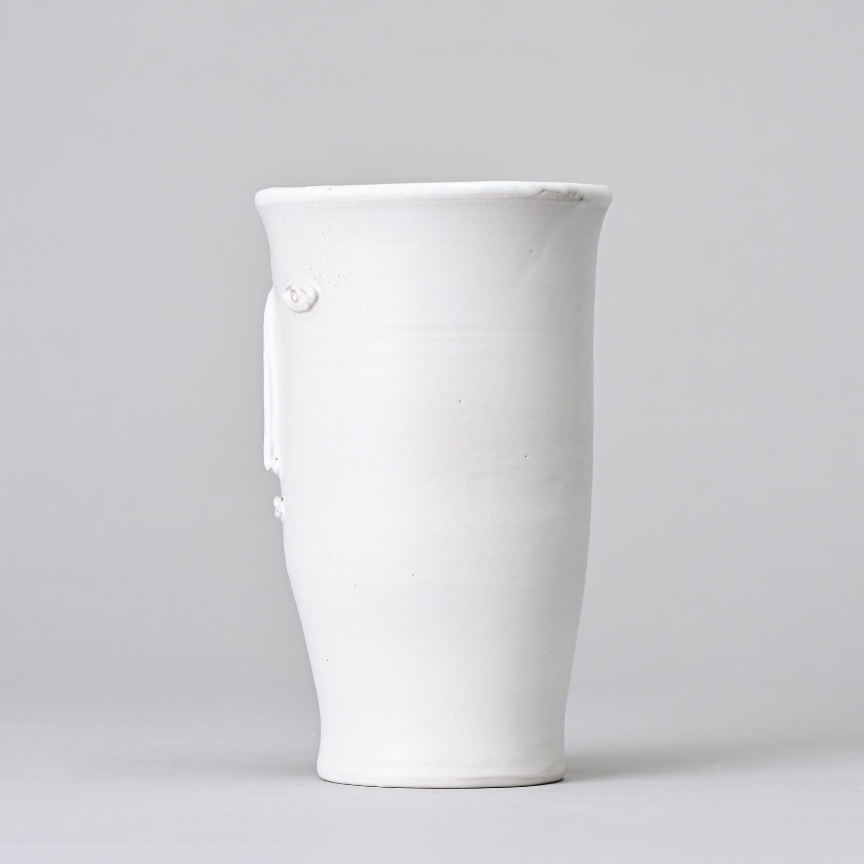 French Unique Piece: Face Vase by Robert and Jean Cloutier, circa 1965 For Sale