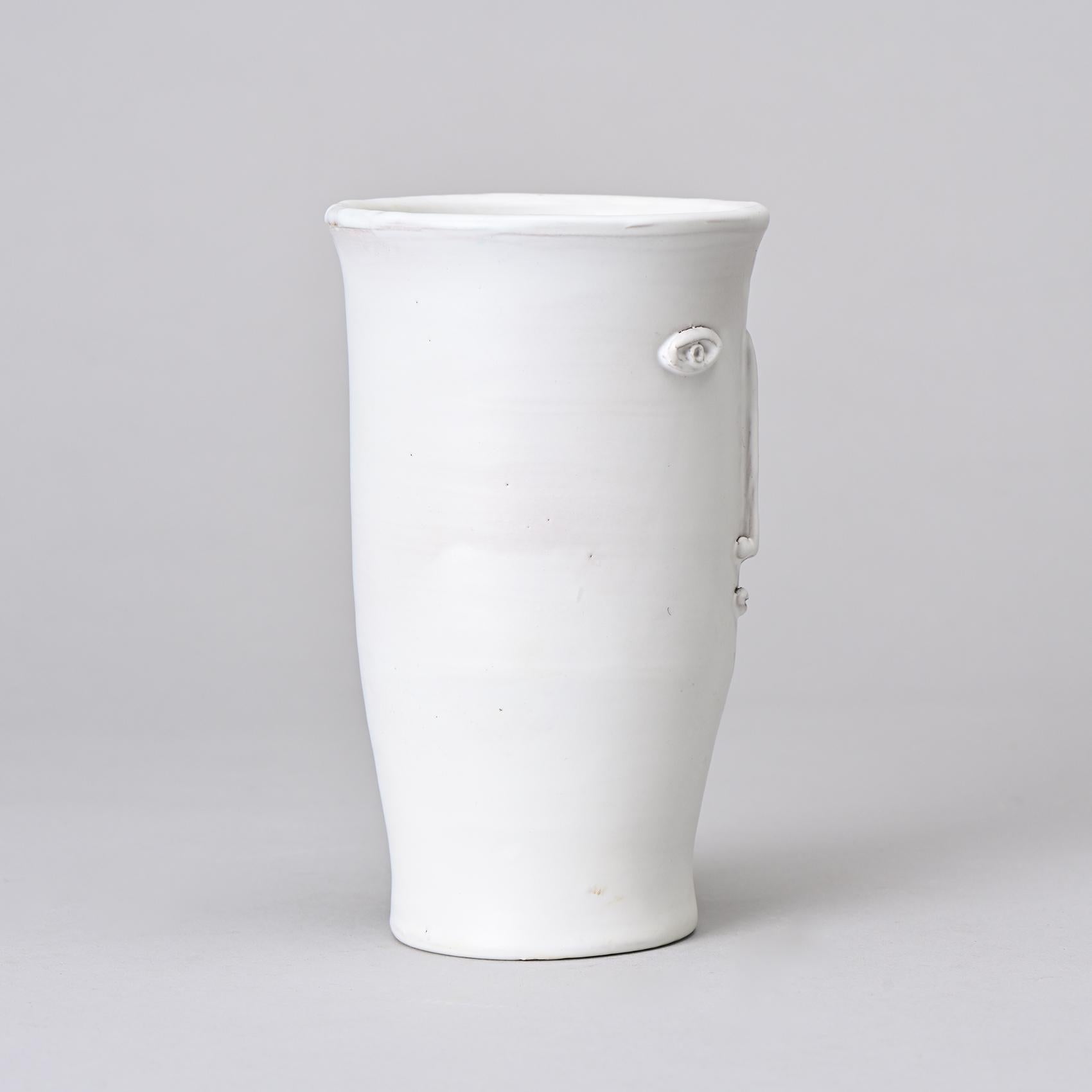 20th Century Unique Piece: Face Vase by Robert and Jean Cloutier, circa 1965 For Sale