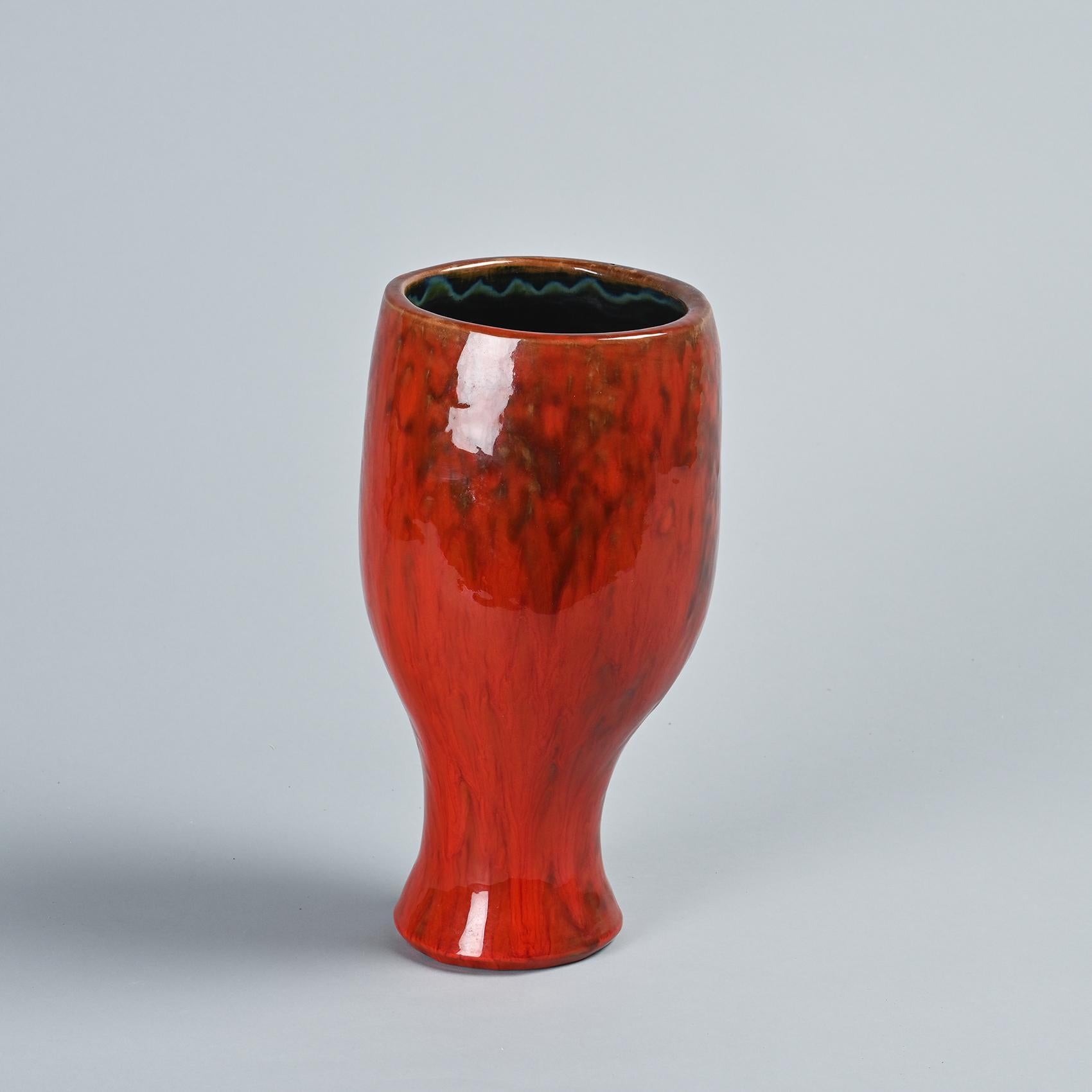 French Unique Piece: Large Vase by Robert and Jean Cloutier, circa 1955 For Sale