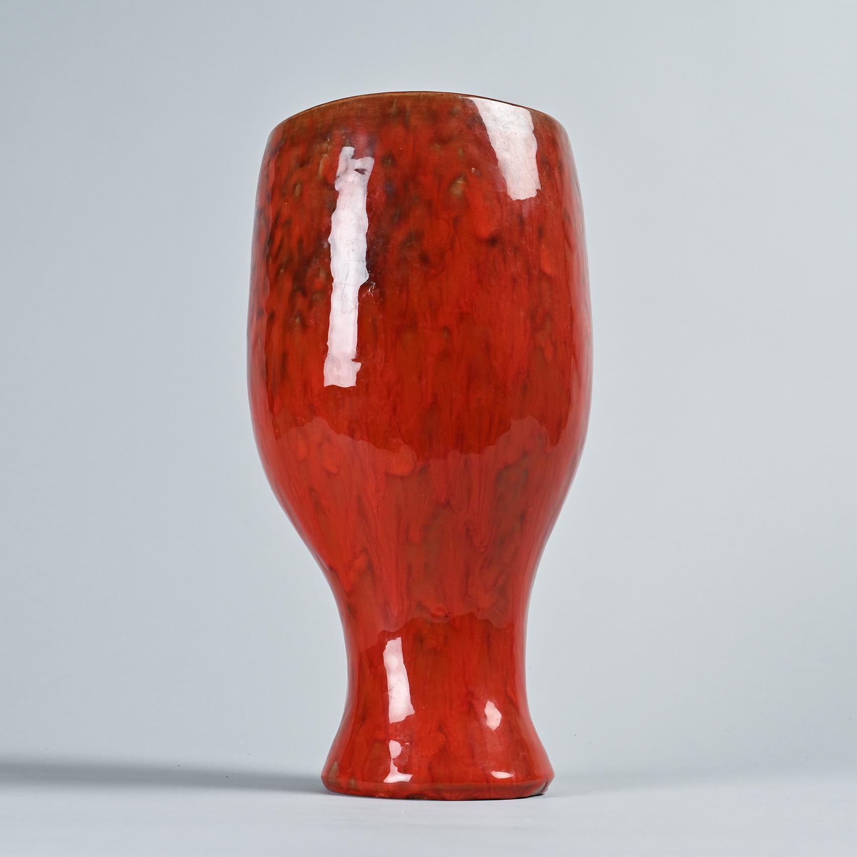 Ceramic Unique Piece: Large Vase by Robert and Jean Cloutier, circa 1955 For Sale