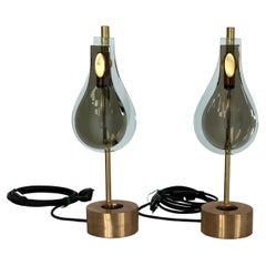 Unique Piece, Set of 2 Handmade Table Lamps, Italy