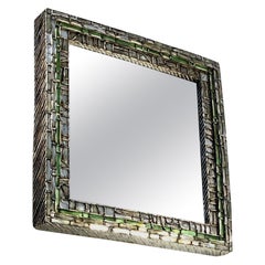 Unique Piece Talosel Mirror by Henry Bernard, France 1970