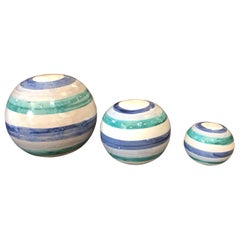 Unique Pieces Hand Painted Sicilian Terracotta Decorative Spheres