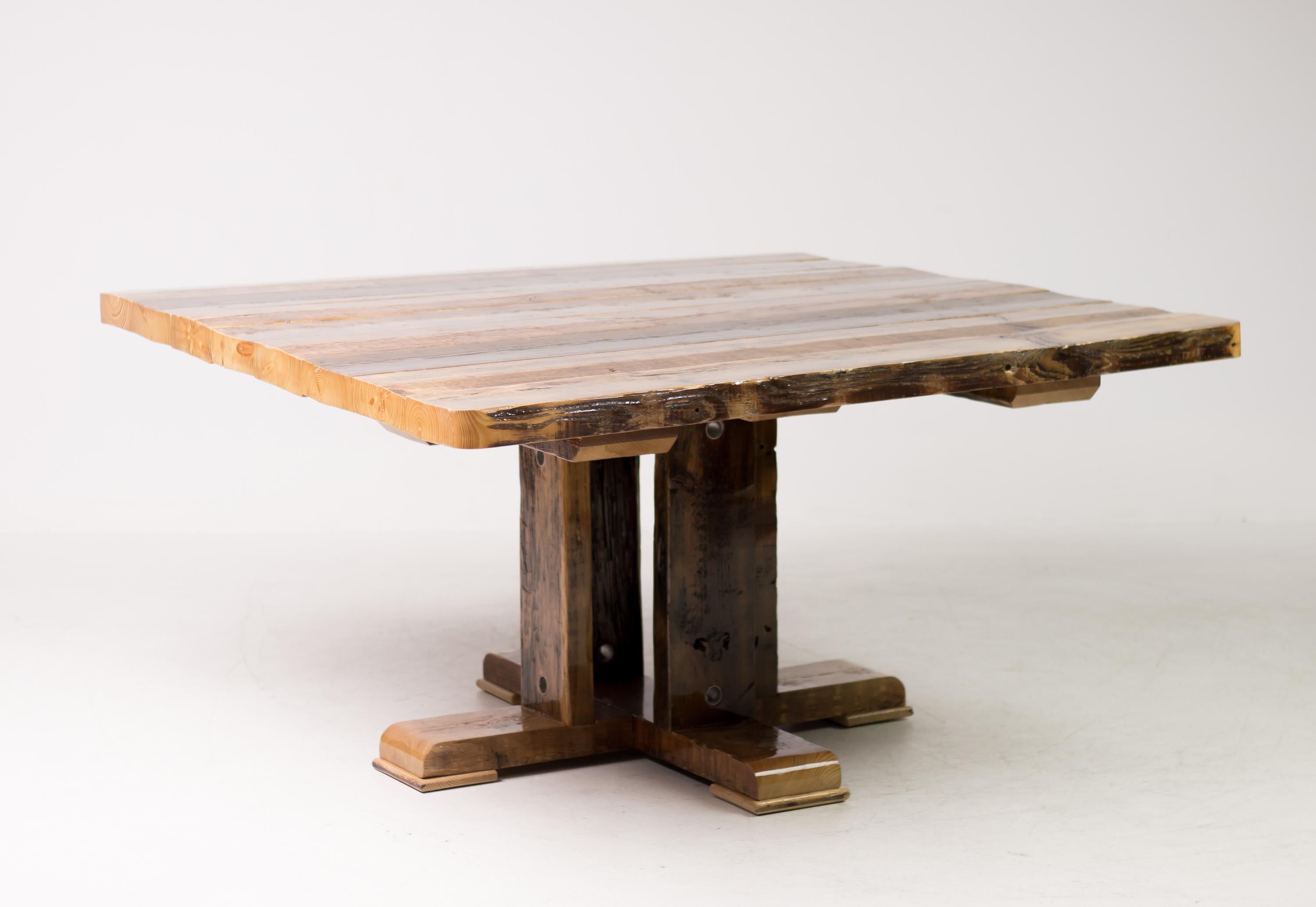 Unique Piet Hein Eek Scrap Wood Dining Table In Good Condition In Dronten, NL