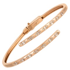 Einzigartiges Armband aus 18 Karat Roségold mit Diamanten für sie