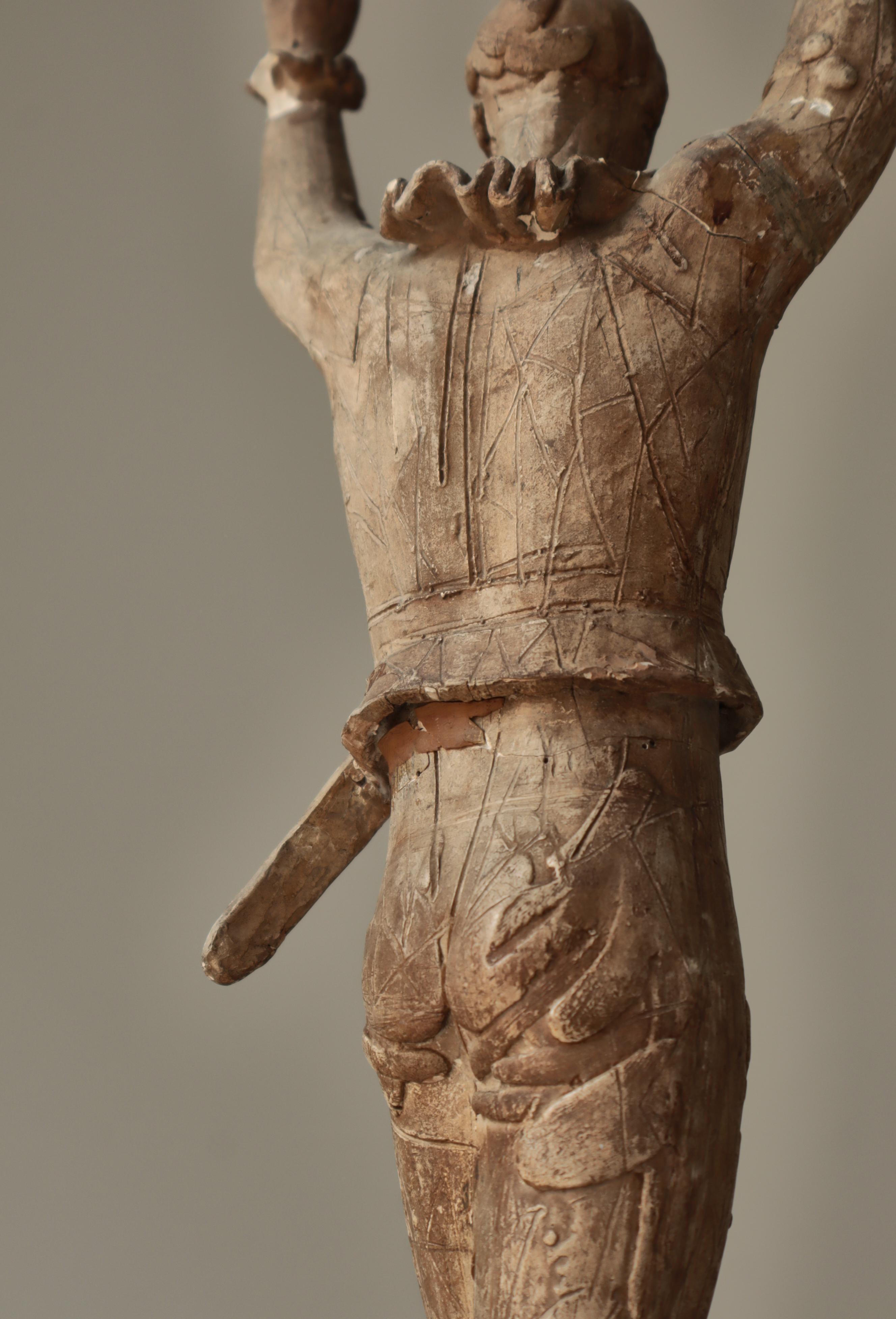 Sculpture unique en plâtre d'Arlequin par Einar Utzon-Frank, Danemark, années 1930 en vente 5