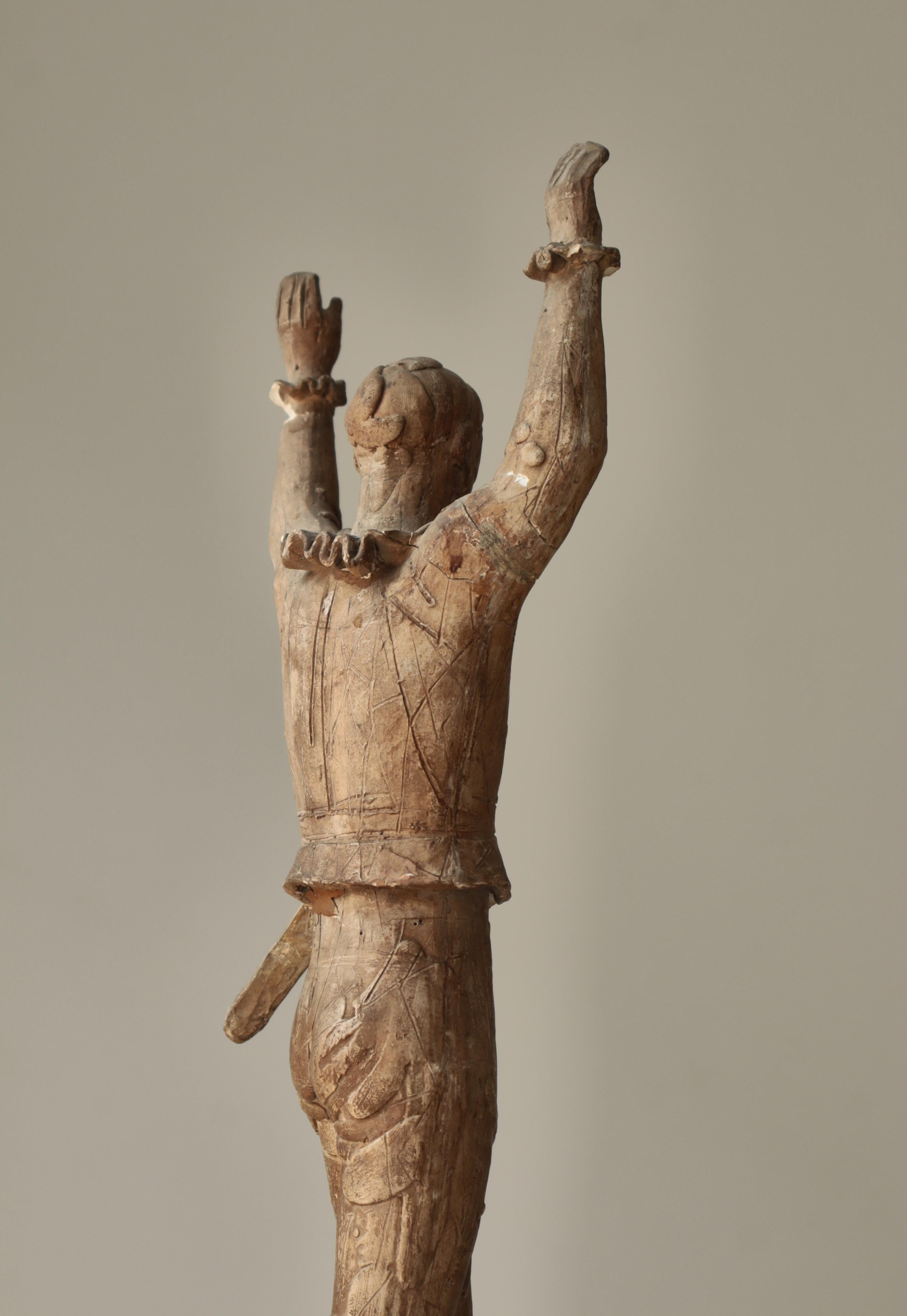 Milieu du XXe siècle Sculpture unique en plâtre d'Arlequin par Einar Utzon-Frank, Danemark, années 1930 en vente