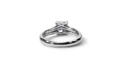 Unique Platinum Solitaire Ring with 0.80 Ct Natural Diamonds, IGI Cert