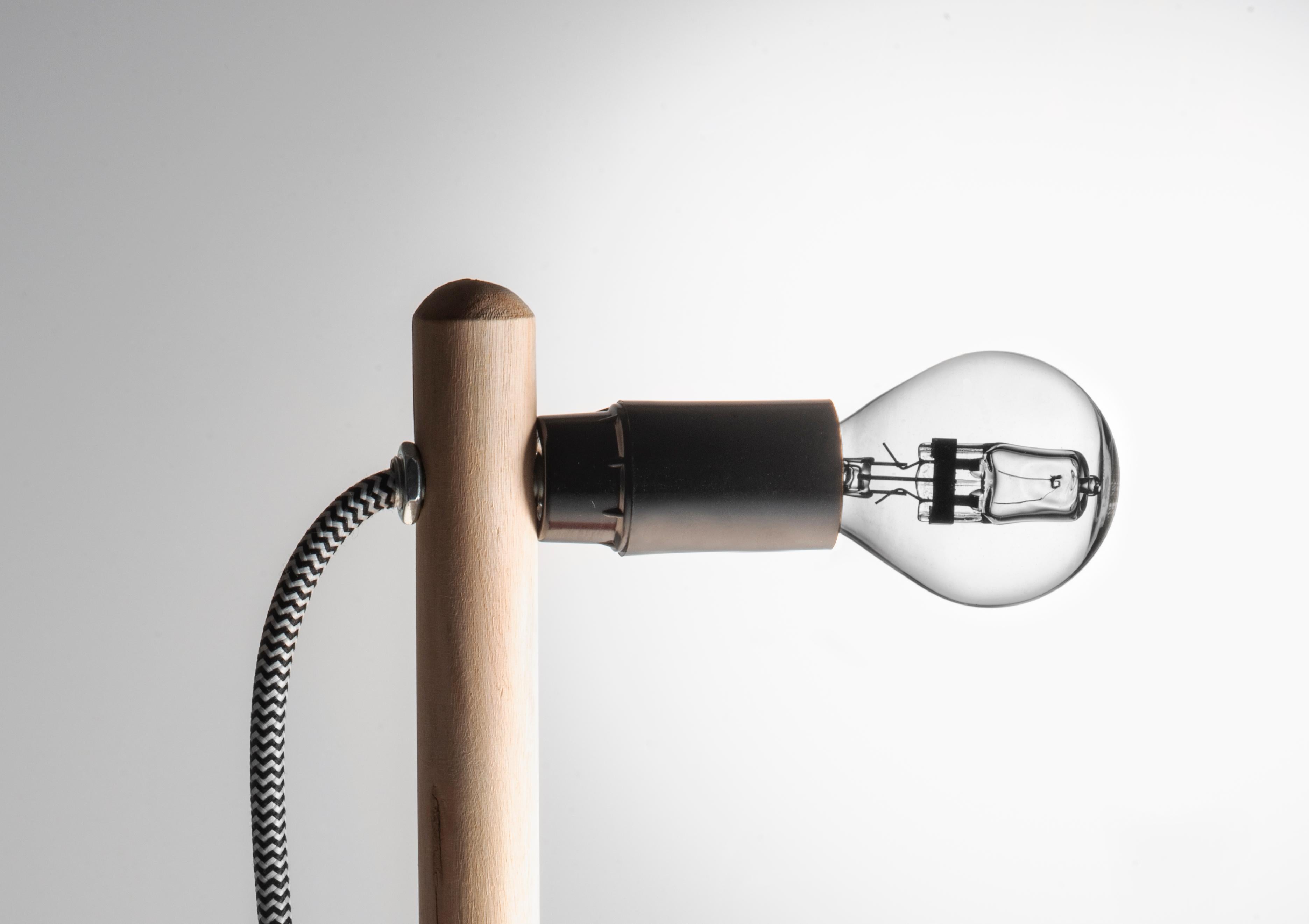 Spanish Unique Plunger Handcrafted Table Lamp black by Josep Maynou For Sale