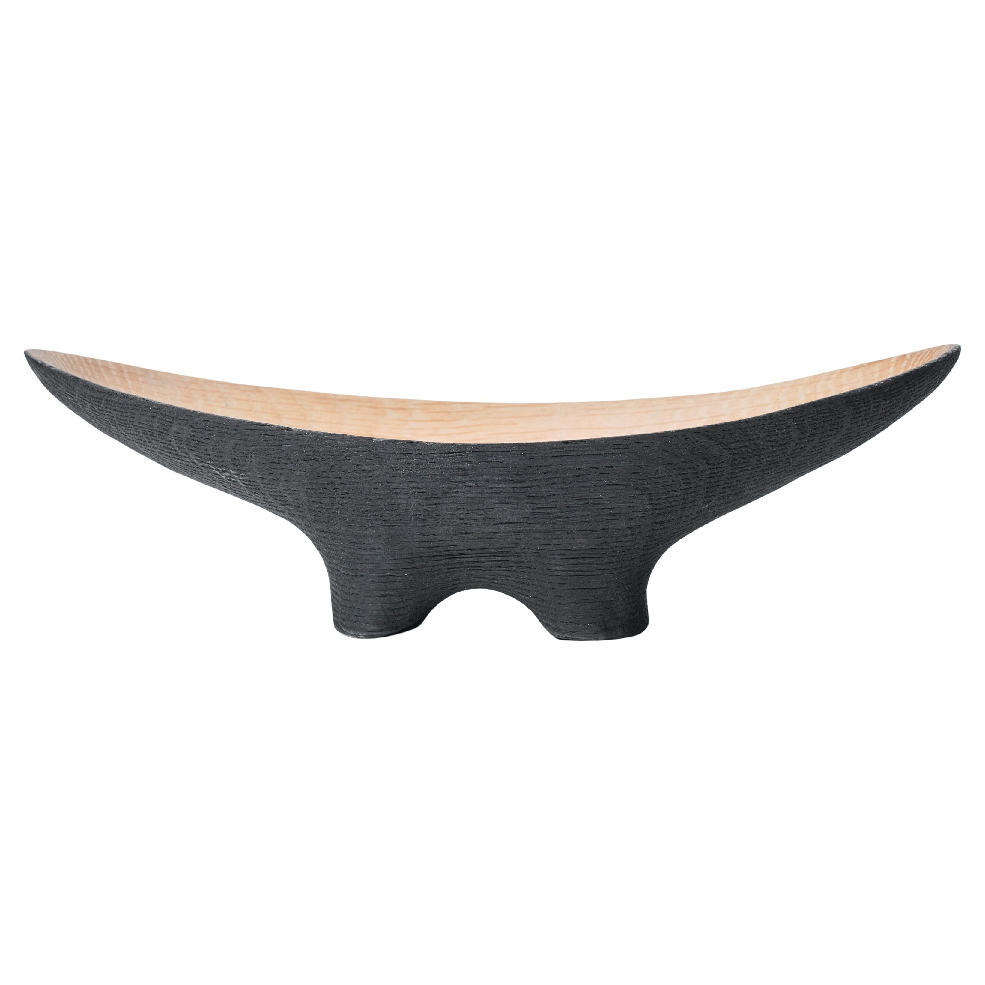 Unique Polished Oak Trough 8.5 cm Depth by Matt Kavanagh