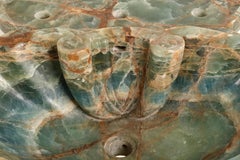 Éviers polychromes uniques en albâtre, savoir-faire italien, 1970 environ