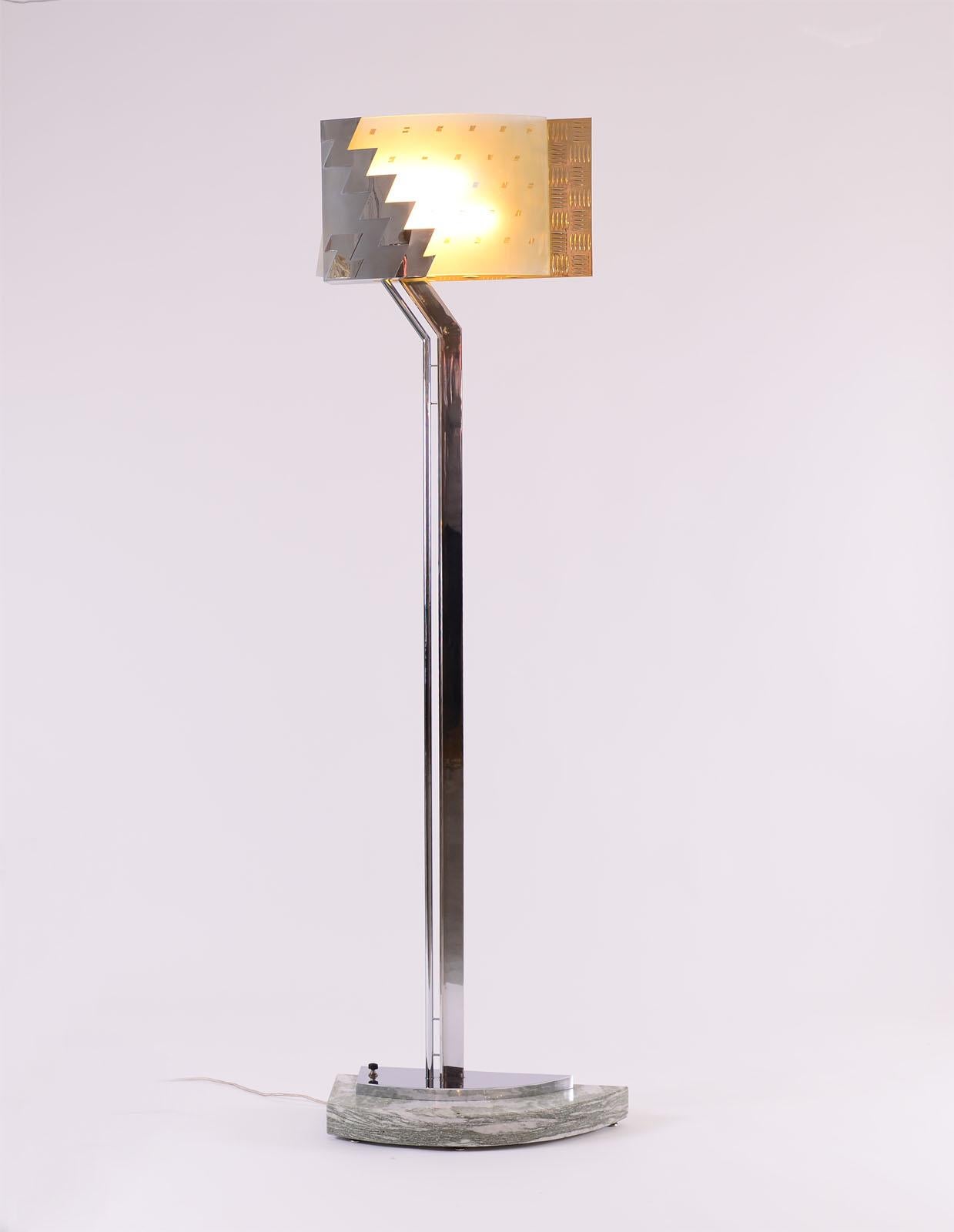 Post-Modern Unique Postmodern Floor Lamp by Hans Hollein for the Central Bank Austria For Sale
