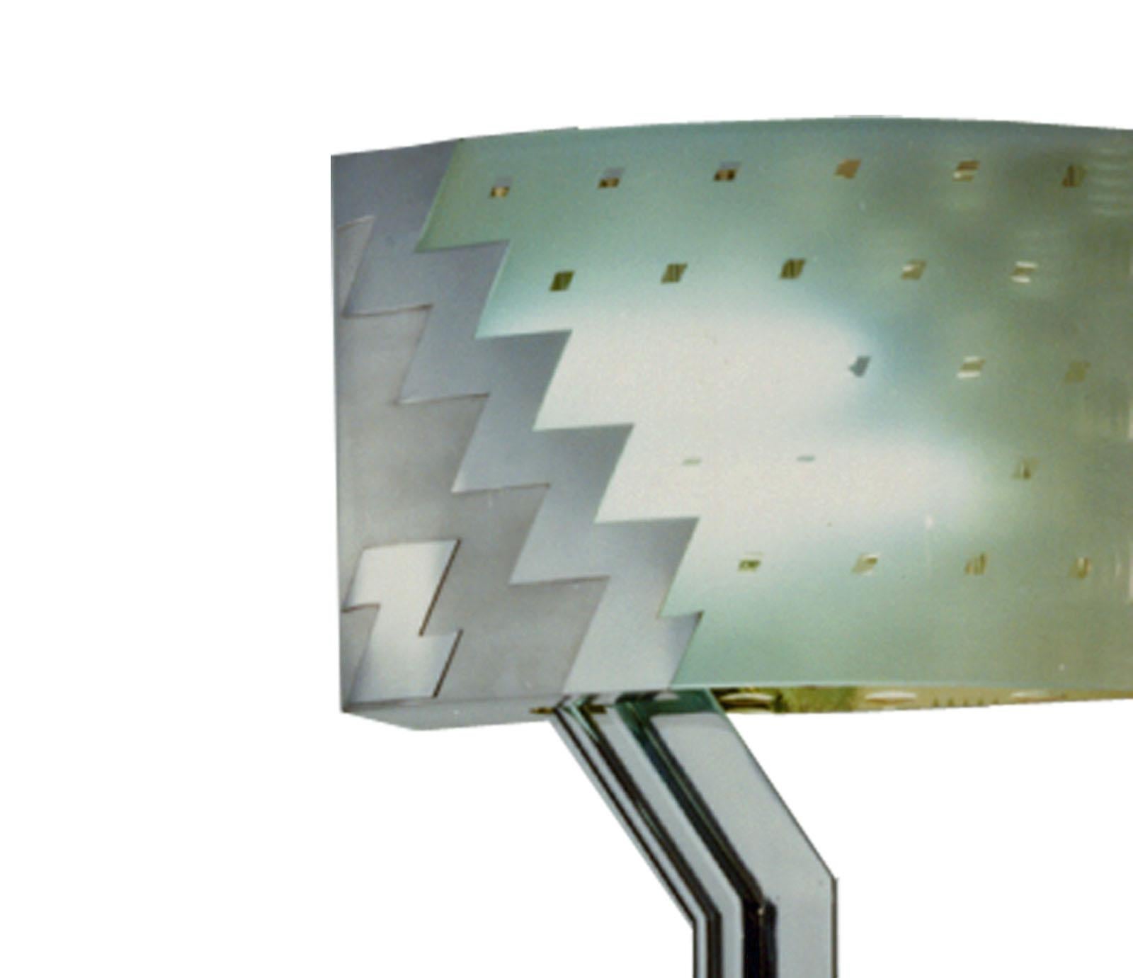 Austrian Unique Postmodern Floor Lamp by Hans Hollein for the Central Bank Austria For Sale