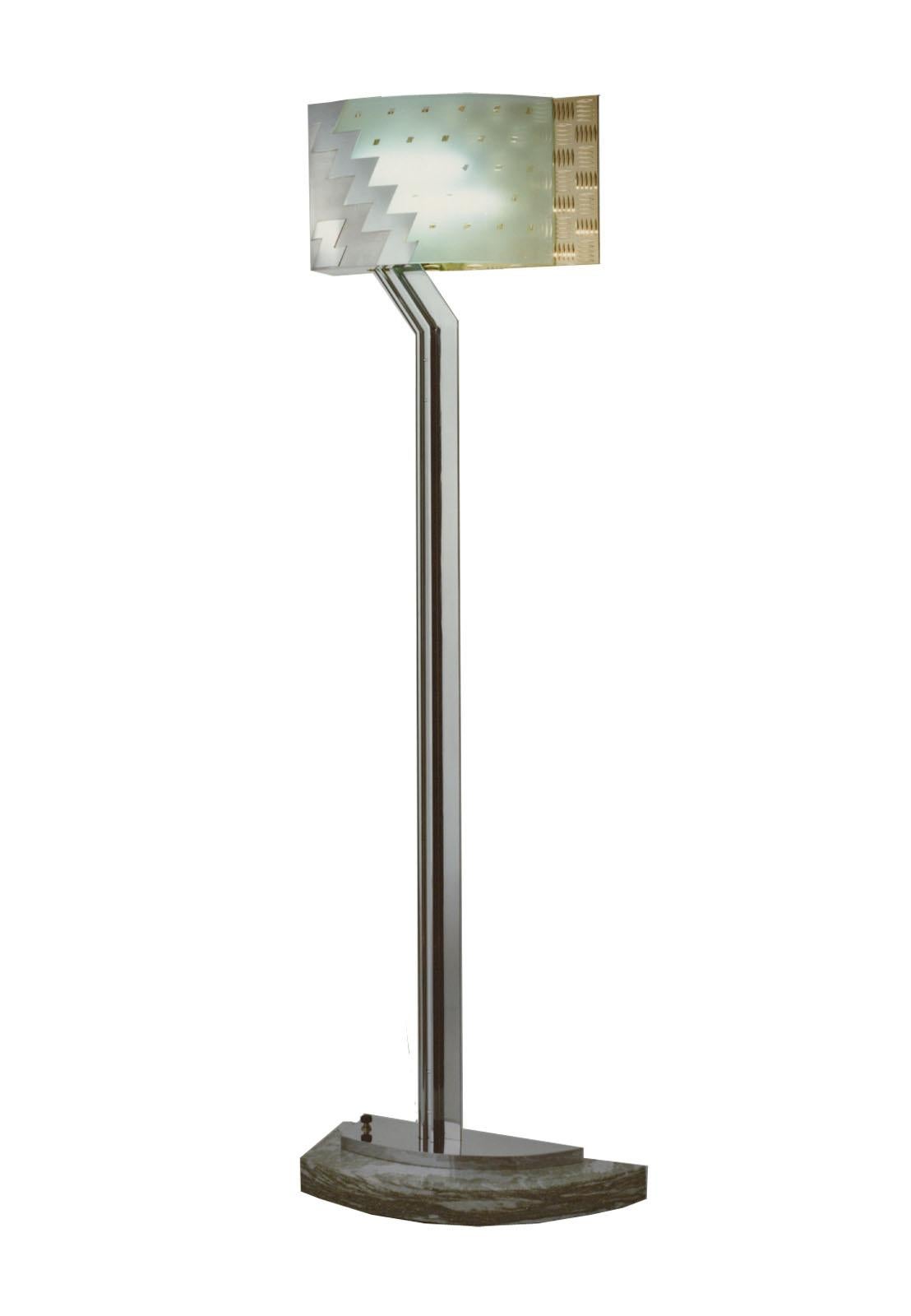 Unique Postmodern Floor Lamp by Hans Hollein for the Central Bank Austria For Sale 1