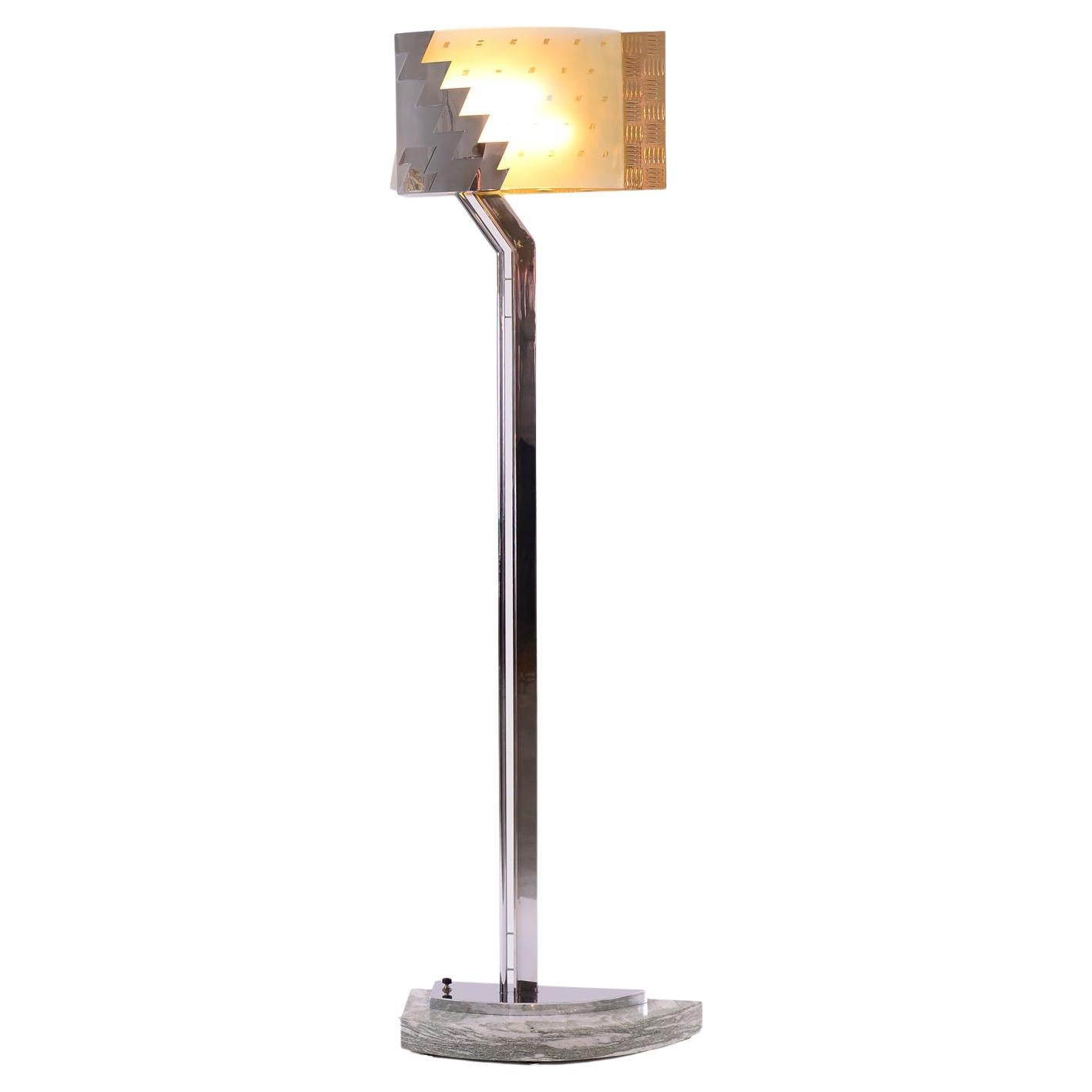 Unique Postmodern Floor Lamp by Hans Hollein for the Central Bank Austria For Sale