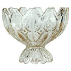 Einzigartige Schale aus Pressglas, Tulip Collection Hermanowa Hut, 1957