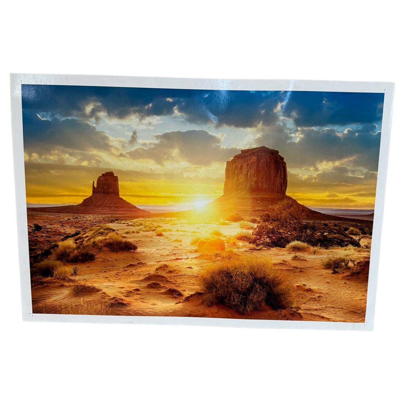 Photographie couleur professionnelle unique d'un coucher de soleil dans l'Utah en vente