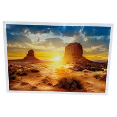 Photographie couleur professionnelle unique d'un coucher de soleil dans l'Utah