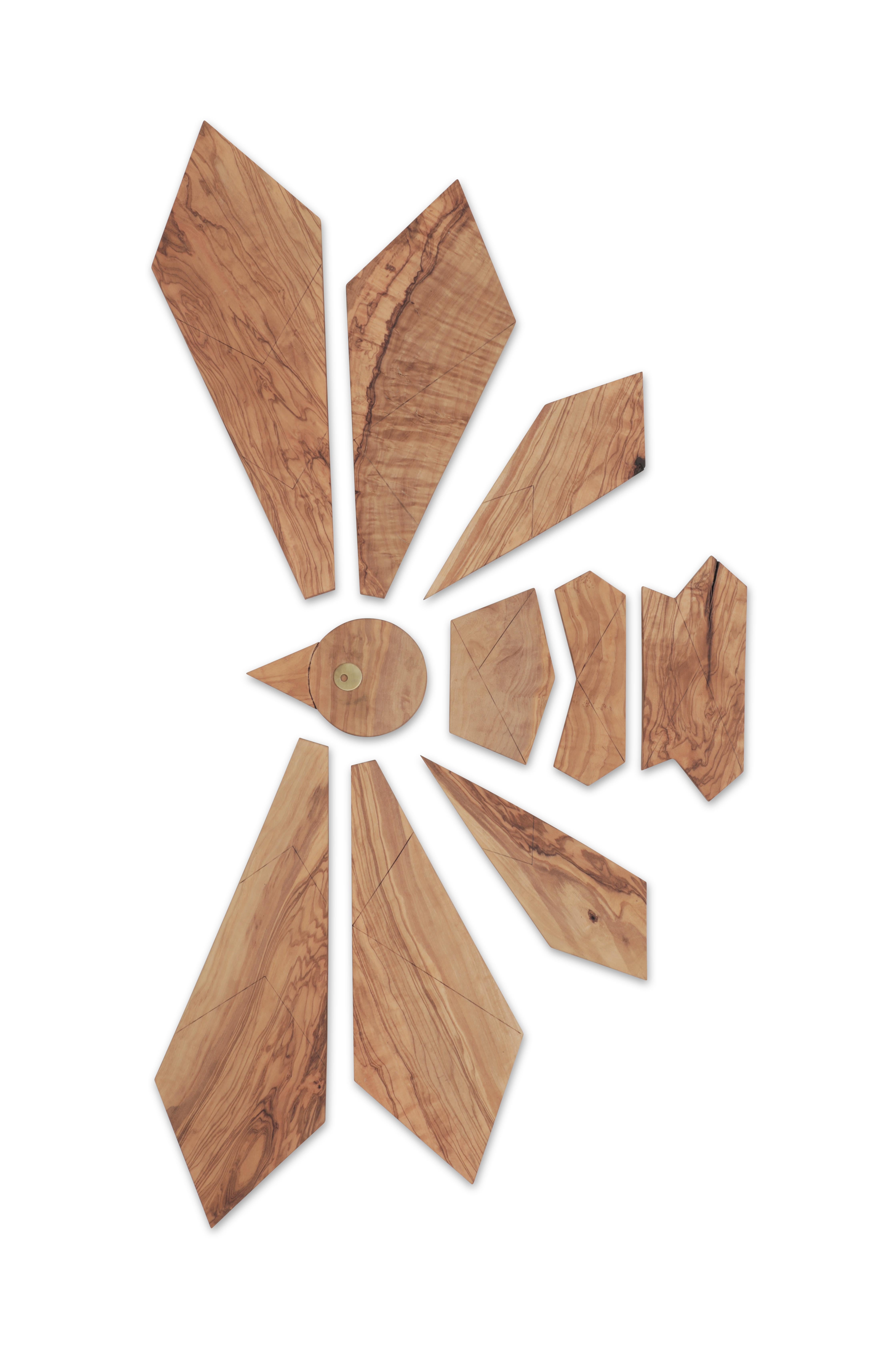 Unique Puzzle in Olive Wood  by  La Fibre Artisanale For Sale 3