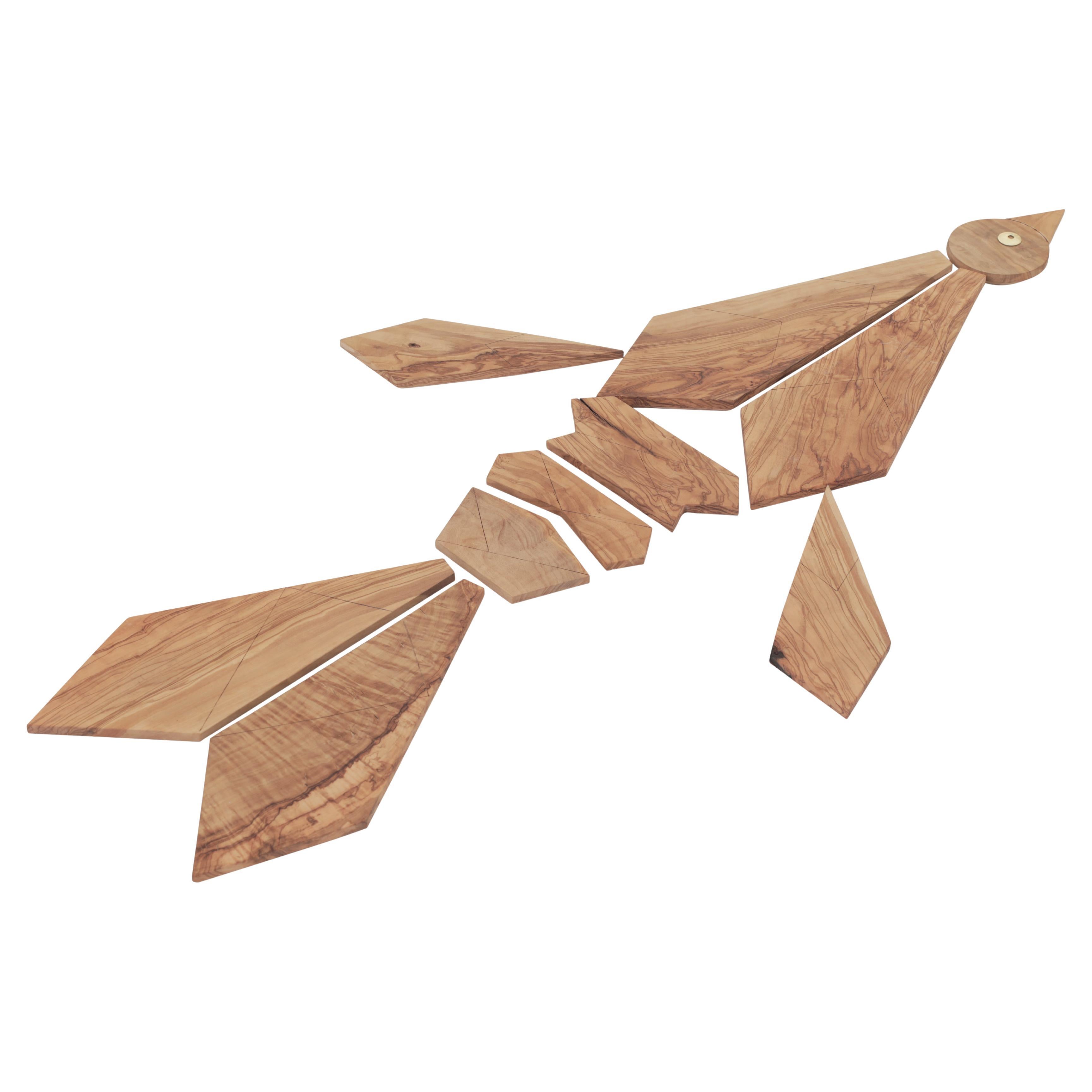Puzzle único en madera de olivo  por  La Fibre Artisanale