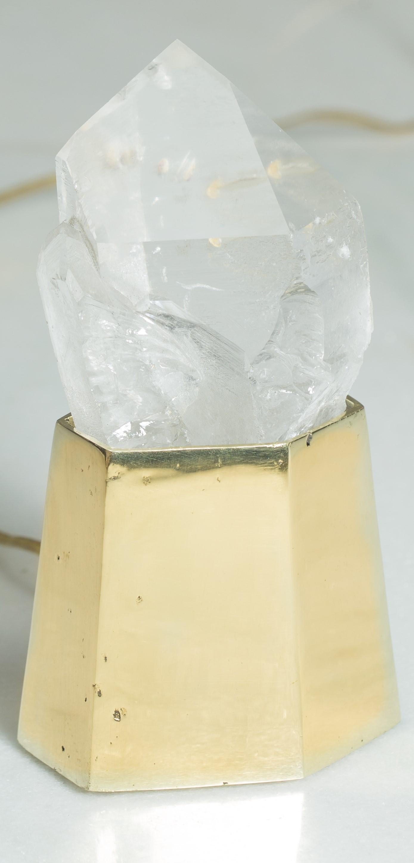 Unique quartz crystal lighting 