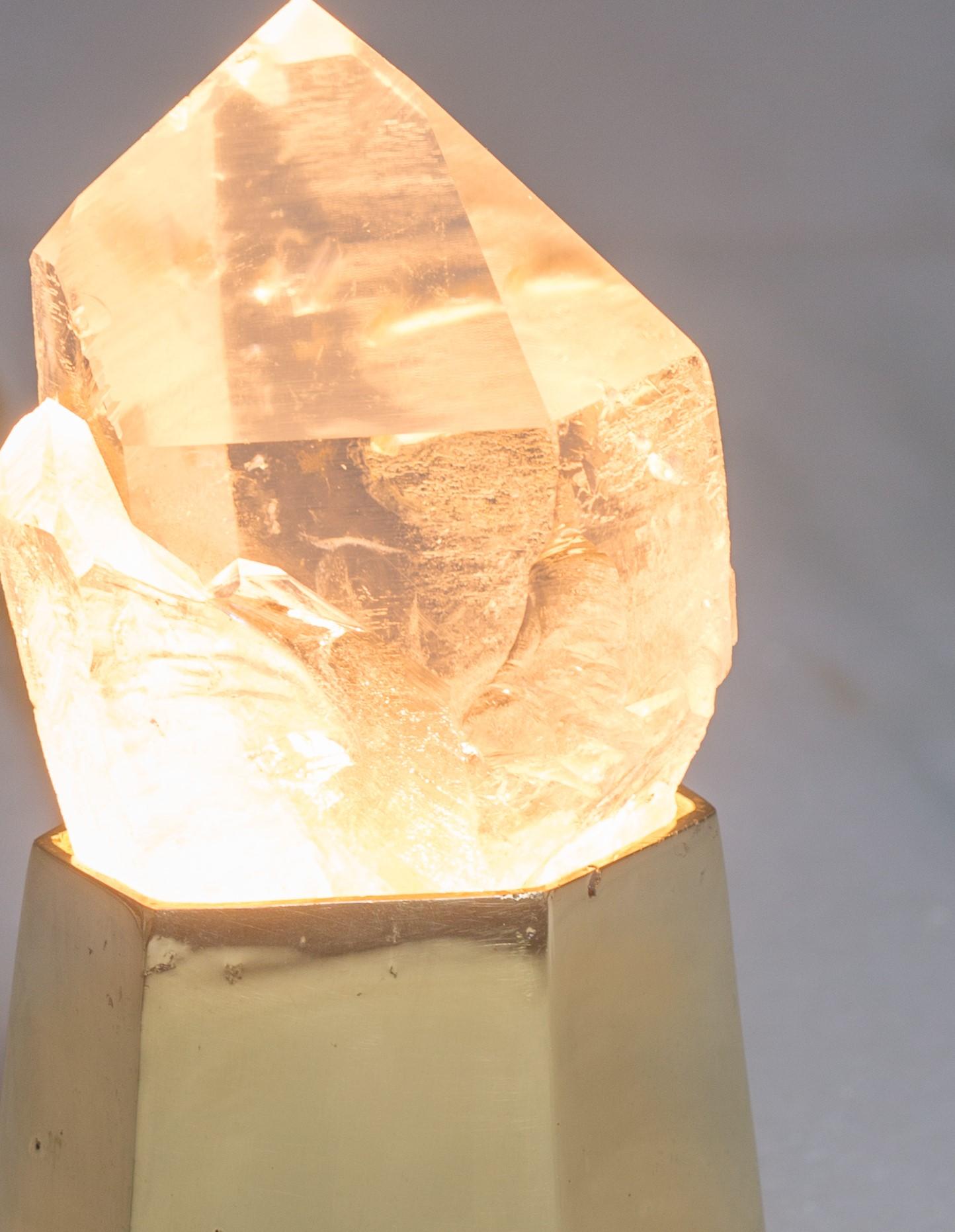 Organic Modern Unique Quartz Crystal Lighting 