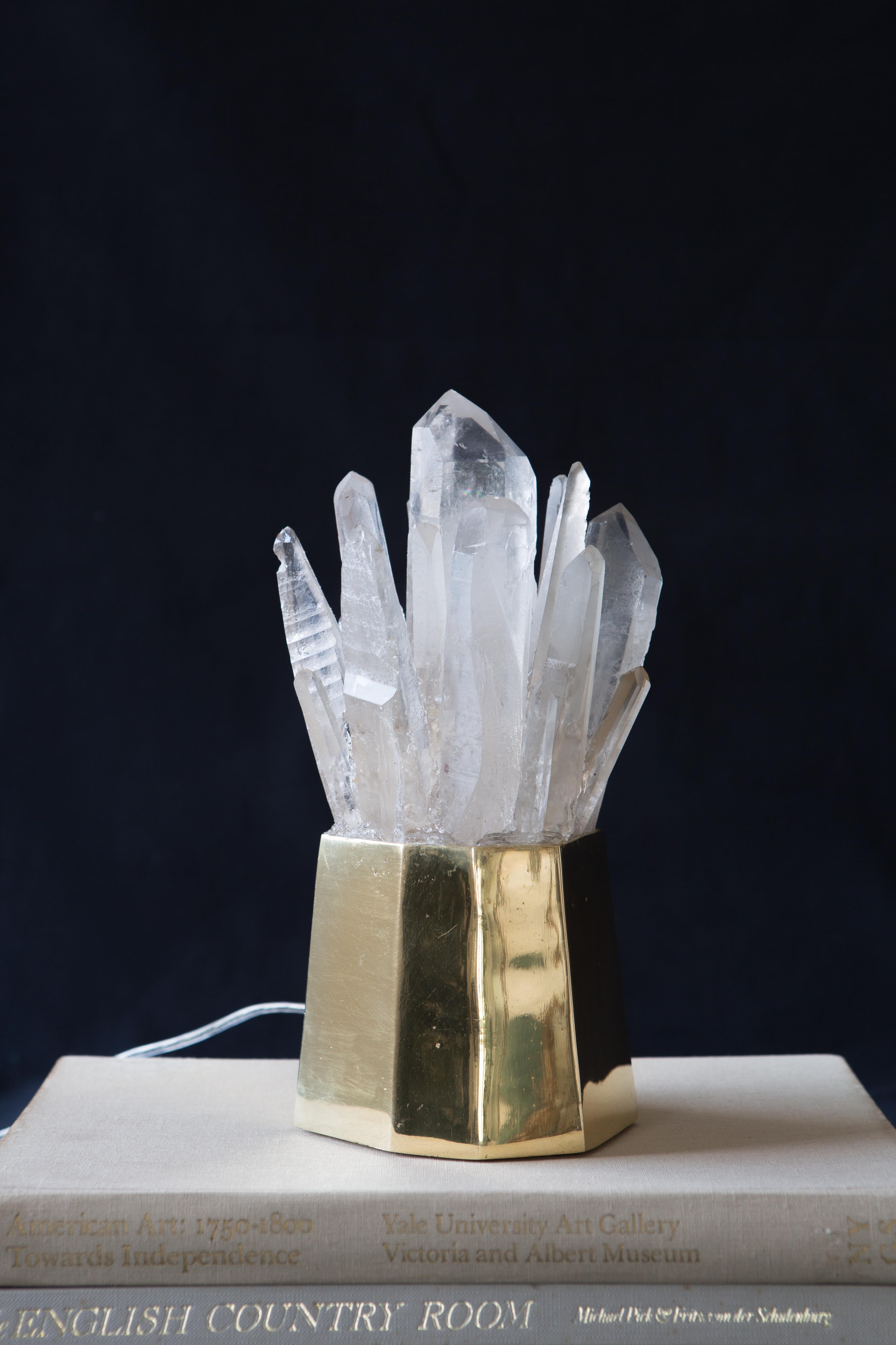 Organic Modern Unique Quartz Crystal Lighting 