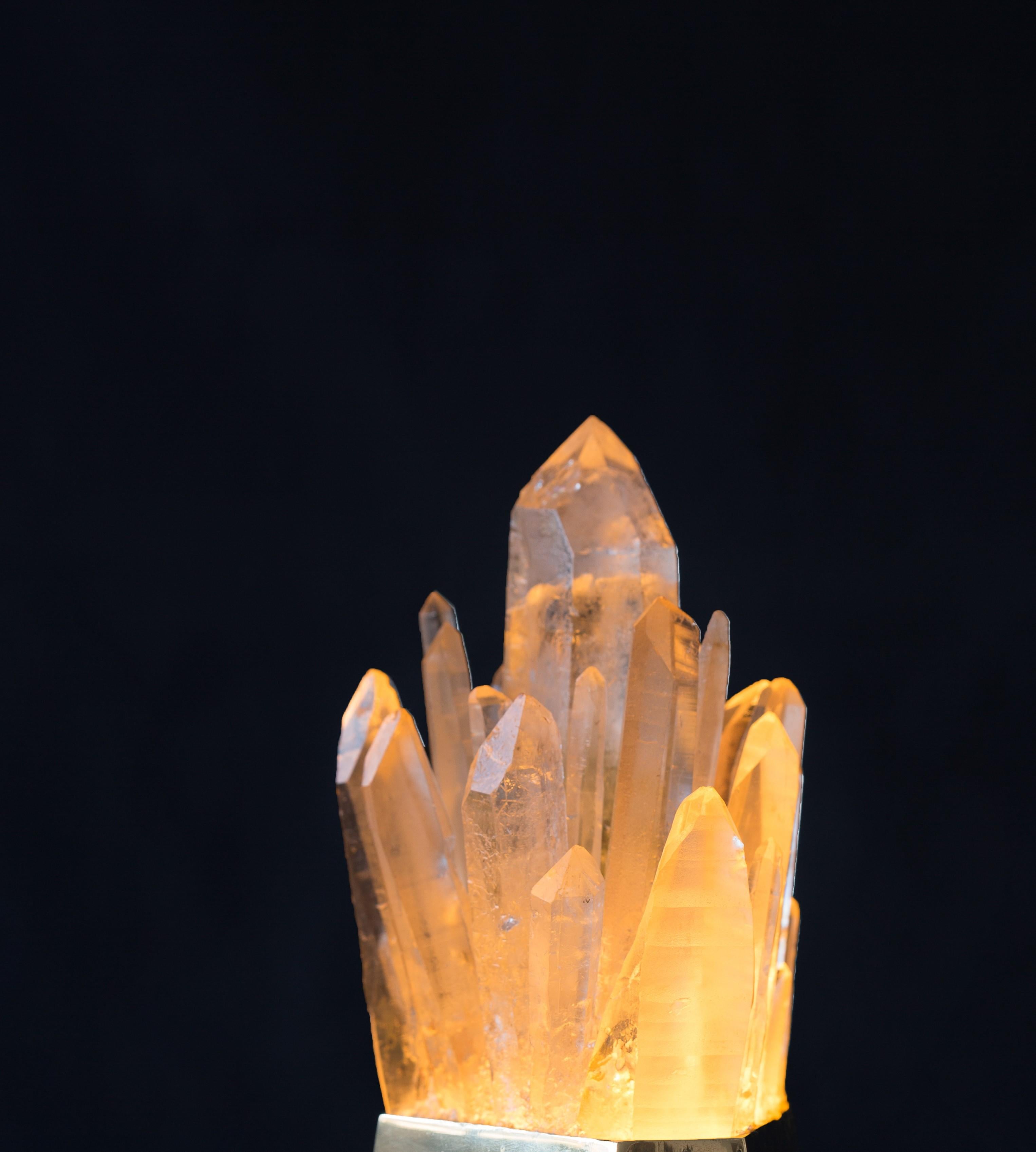 Brazilian Unique Quartz Crystal Lighting 