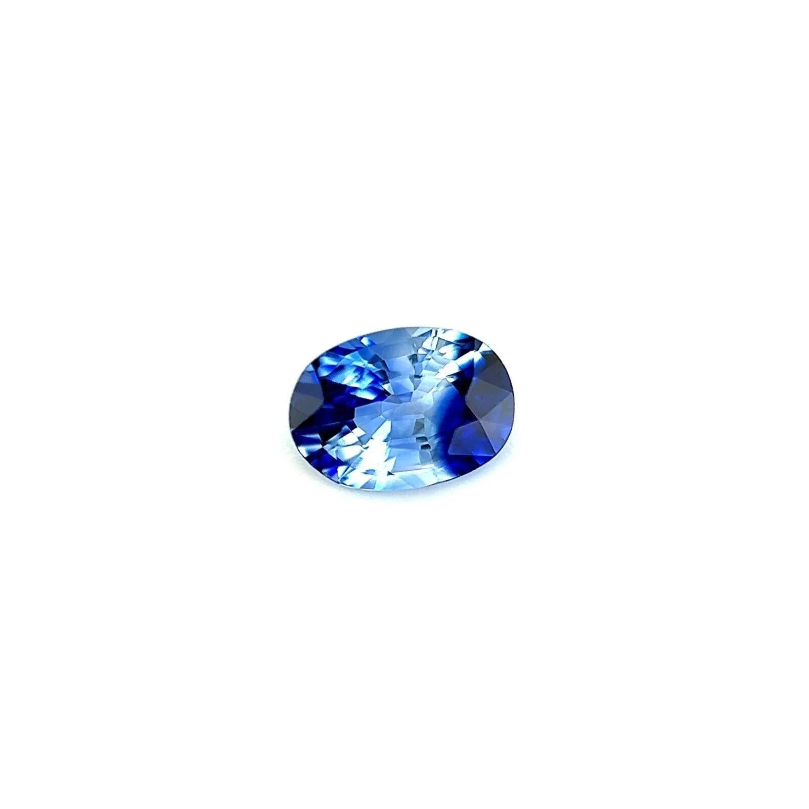Unique Rare Ceylon Blue Purple Sapphire 0.81ct Oval Cut Blue Rare 6.5x4.5mm VS

Unique Ceylon Purple Blue Sapphire Gemstone.
0.81 Carat sapphire with a rare and unique vivid purple blue colour split.
Also has very good clarity, a very clean stone