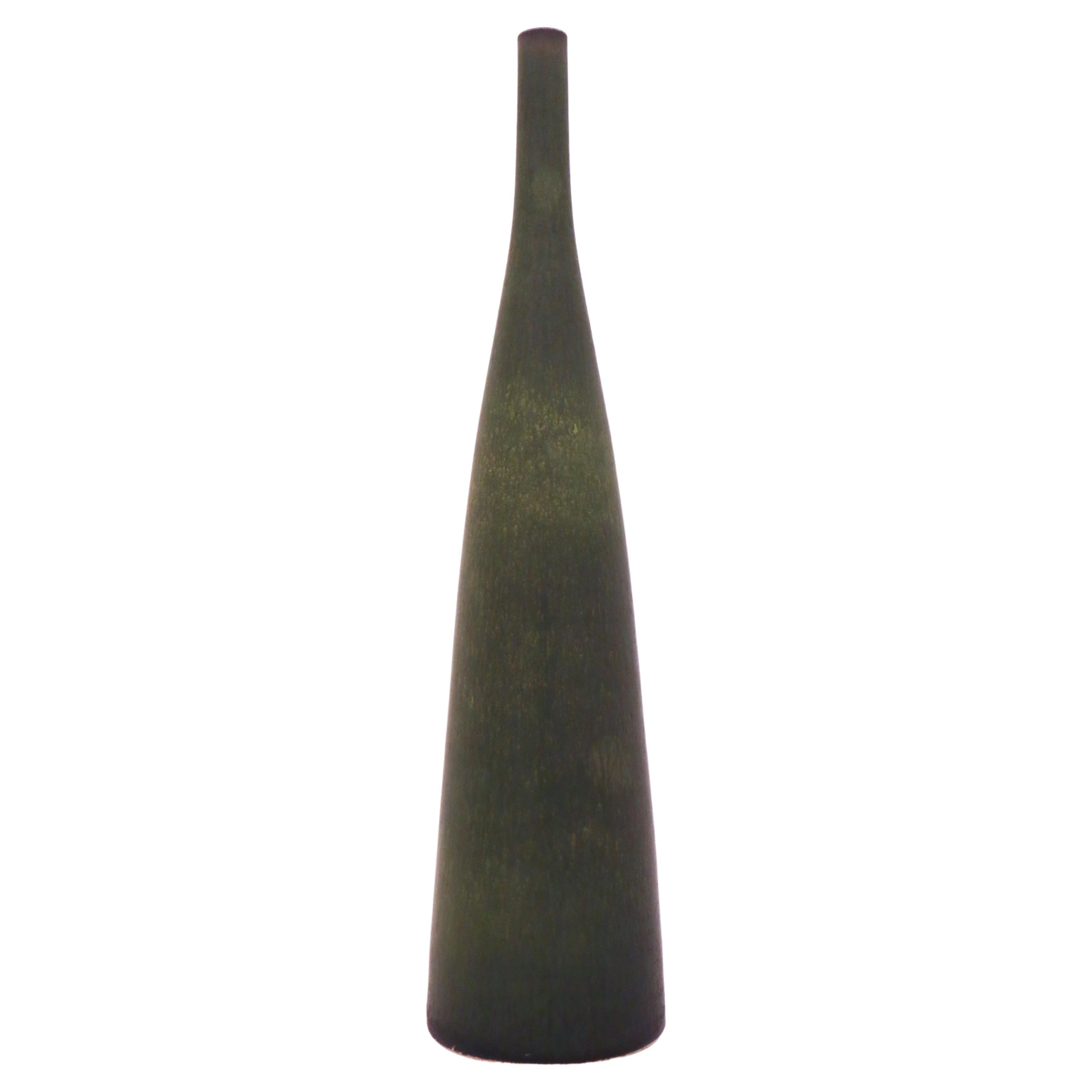 Green Ceramic Vase by Carl Harry Stalhane for Rörstrand For Sale at 1stDibs