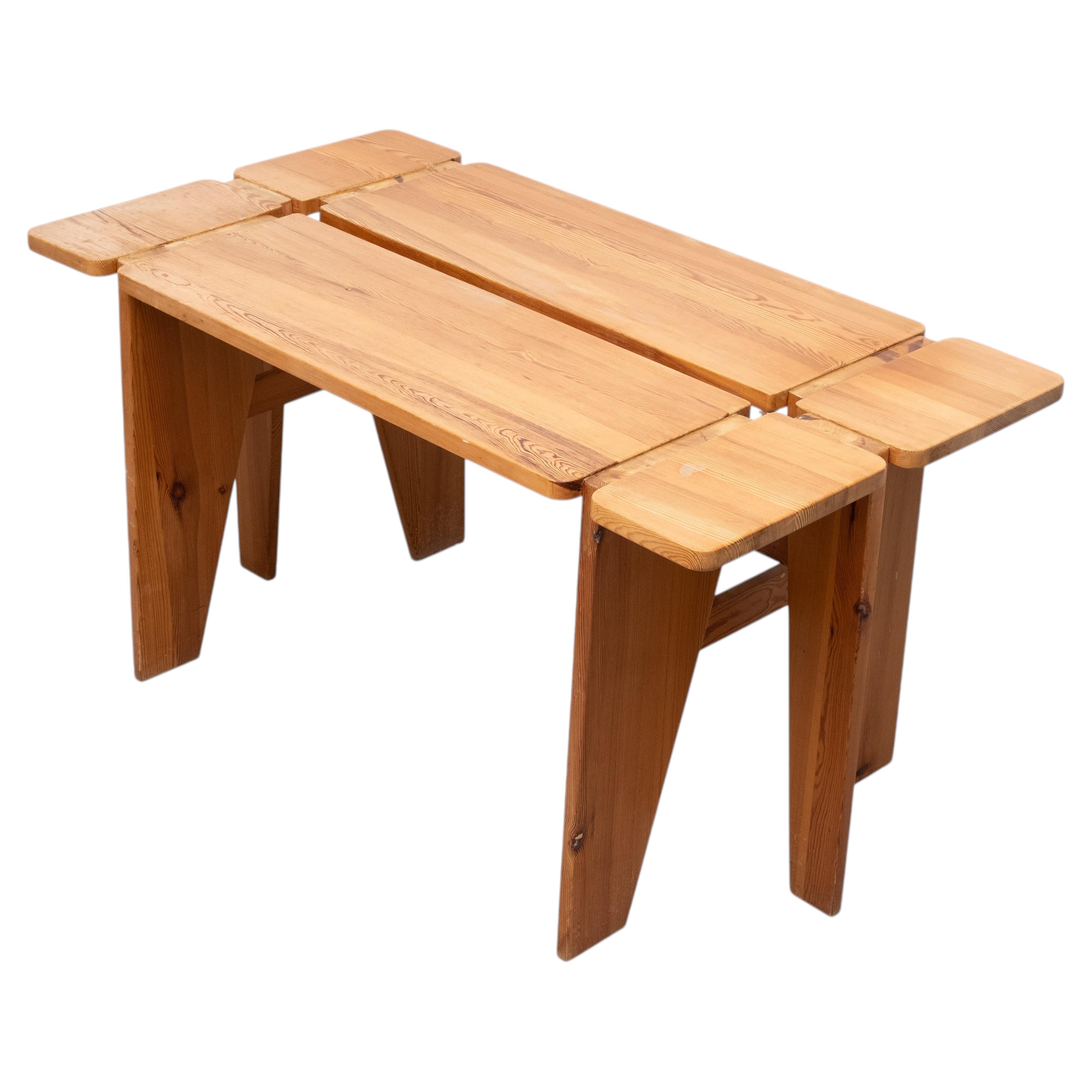 Unique Rauni Peippo Apila Pine Writing table Finland 1960 For Sale