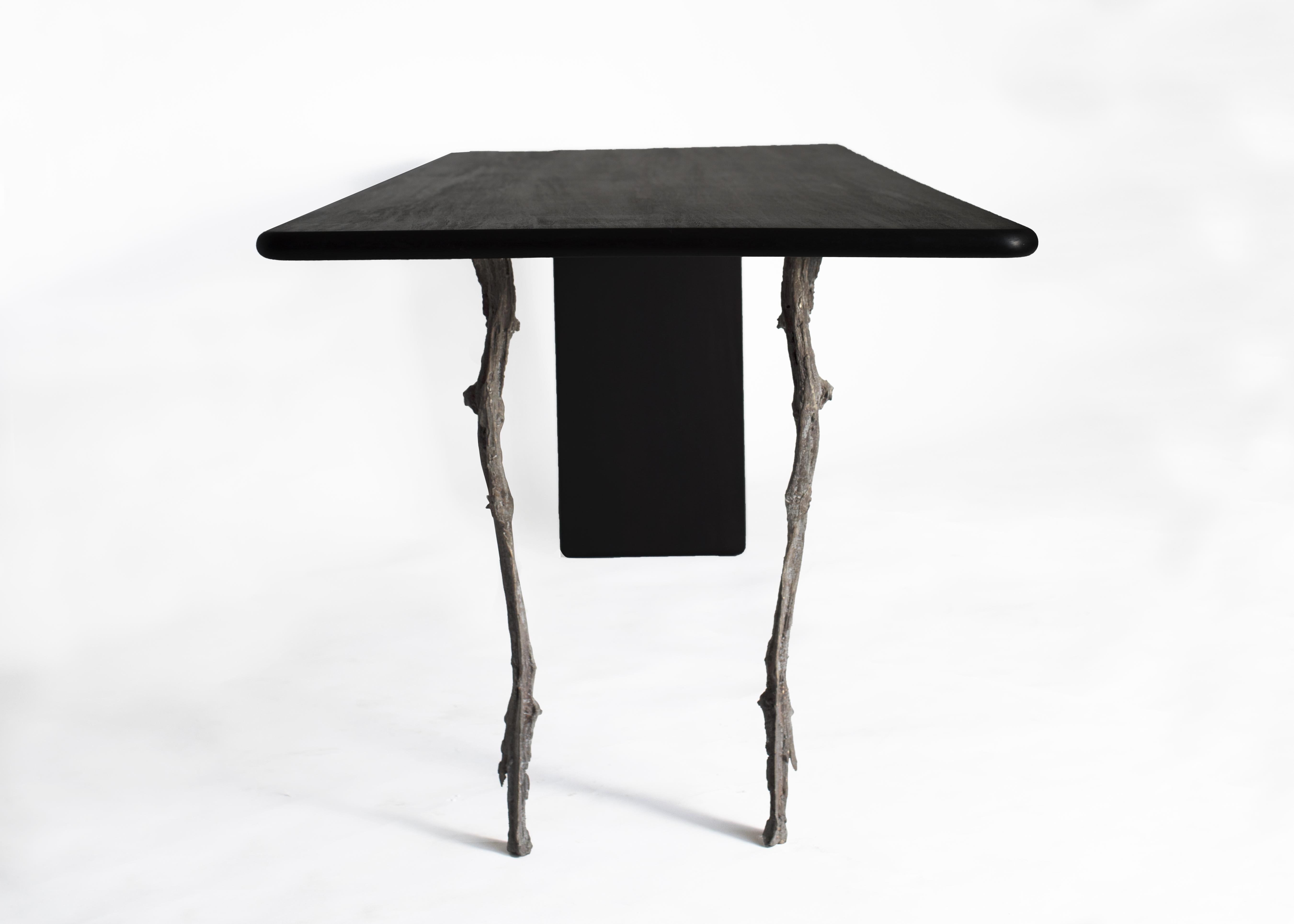 Contemporary Unique Rectangular Treebone Table by Jesse Sanderson