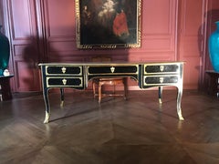 Unique Regence Ormolu-Mounted Ebonized-Walnut Desk, circa 1720