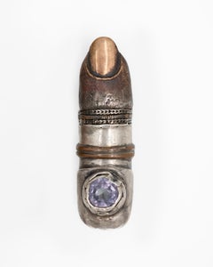 Unique Relics Ring in Mixed Metals and Zirconia by RAW FLOW Marianna Klimaszka