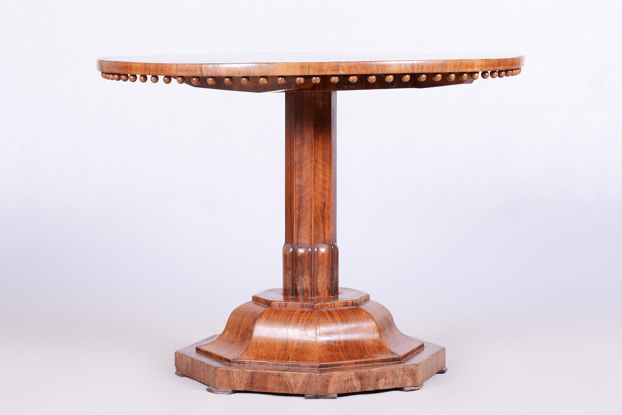 round walnut tables