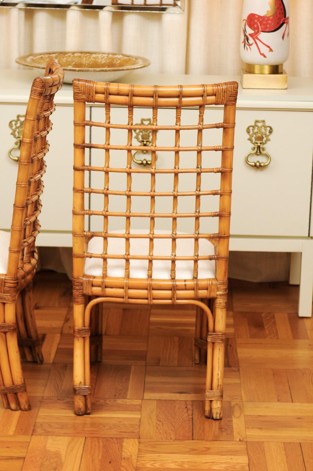 Unique Restored Set of 8 Square Series Dining Chairs by Henry Olko, circa 1979 For Sale 3