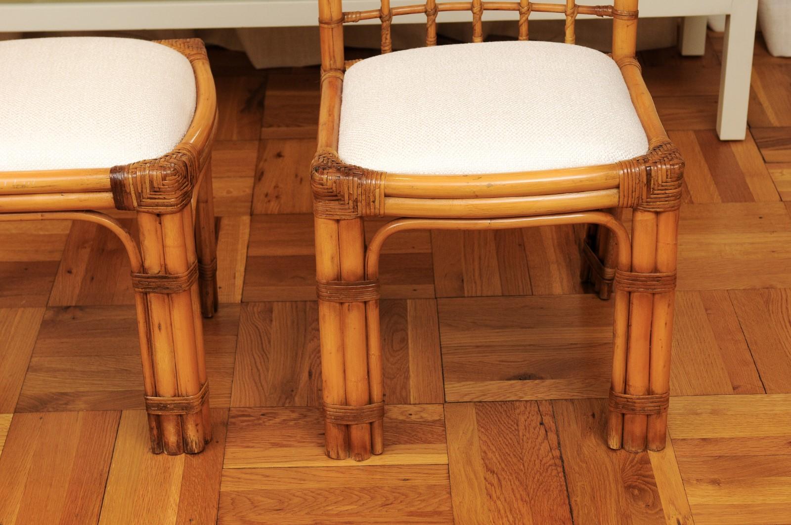Unique Restored Set of 8 Square Series Dining Chairs by Henry Olko, circa 1979 For Sale 4