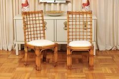 Unique Restored Set of 8 Square Series Dining Chairs by Henry Olko, circa 1979