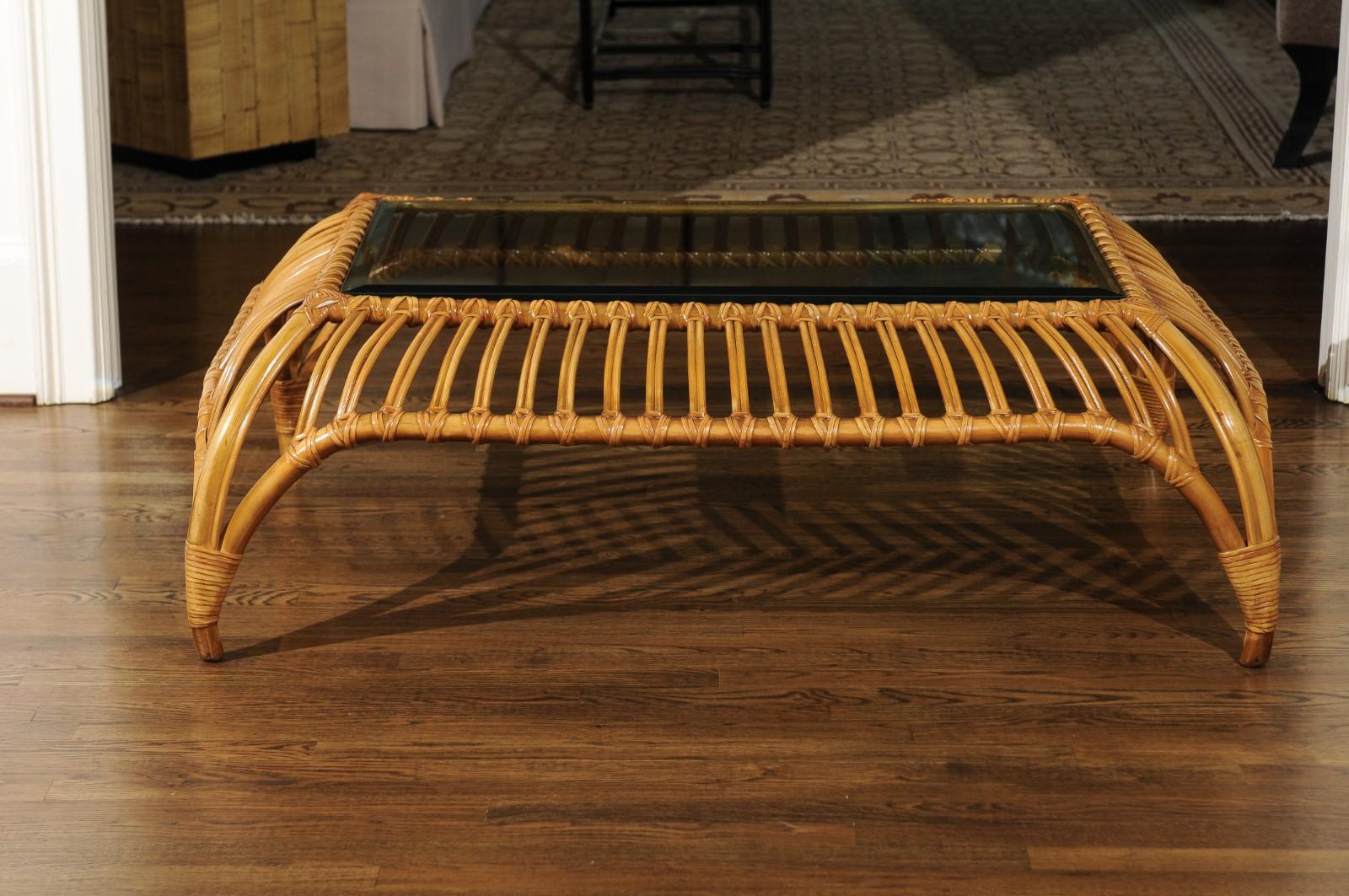 Unique Restored Tiara Coffee Table by Henry Olko for Willow and Reed, circa 1979 For Sale 6