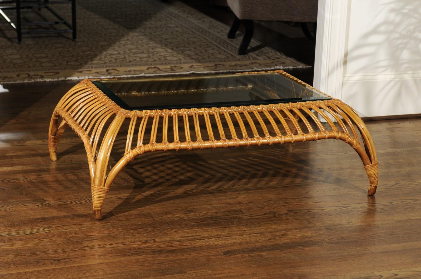 Unique Restored Tiara Coffee Table by Henry Olko for Willow and Reed, circa 1979 For Sale 7