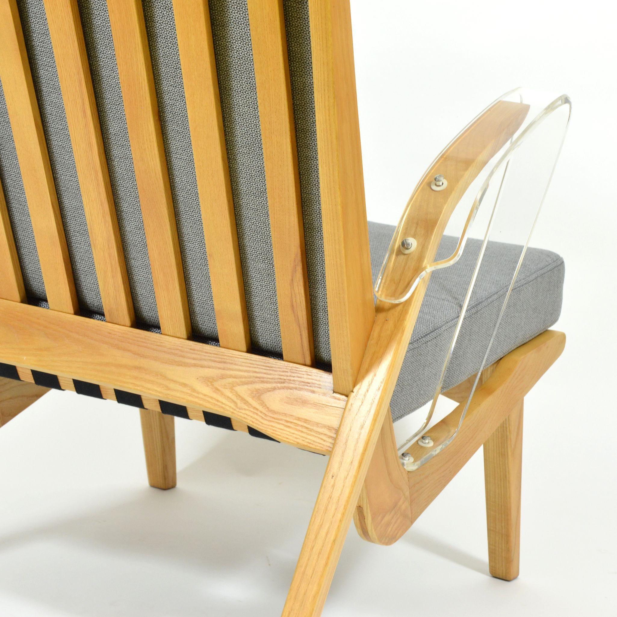Unique Retro Armchairs from 1970s with Armrests Made of Plexiglass 2
