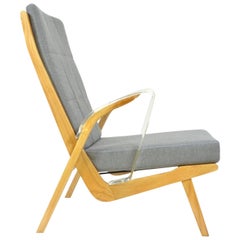 Unique Retro Armchairs from 1970s with Armrests Made of Plexiglass