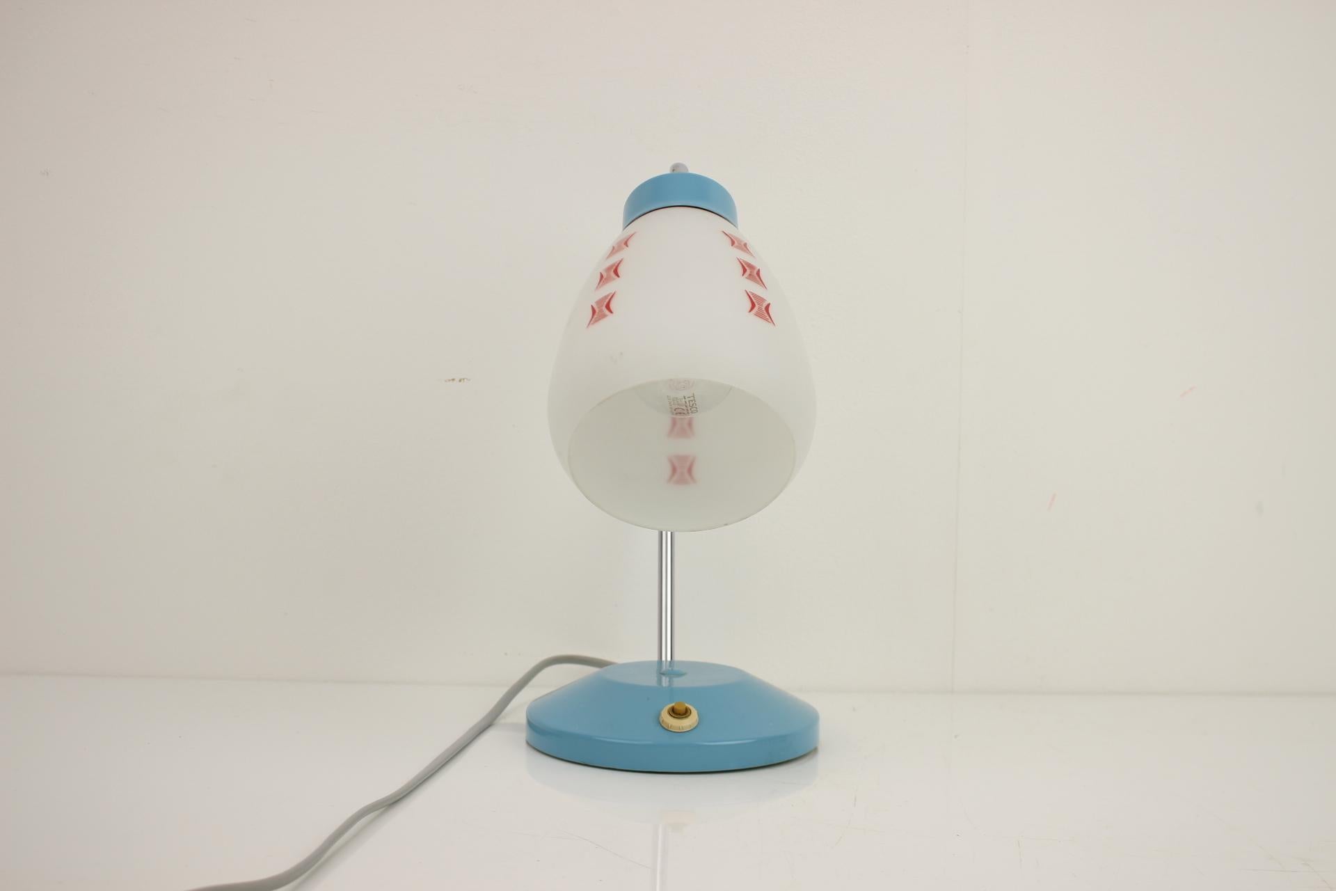 Unique Retro Table Lamp, Lidokov, 1960's, Czechoslovakia For Sale 1