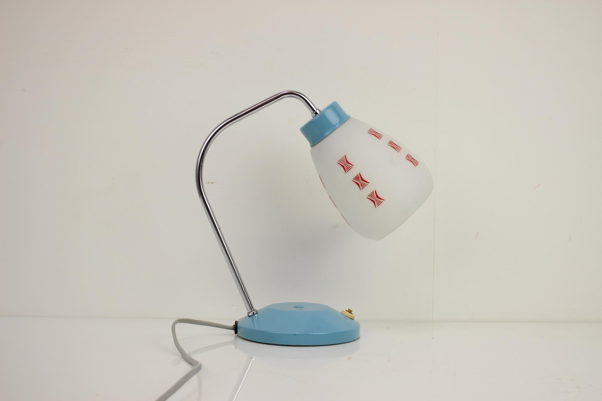 Unique Retro Table Lamp, Lidokov, 1960's, Czechoslovakia For Sale 2