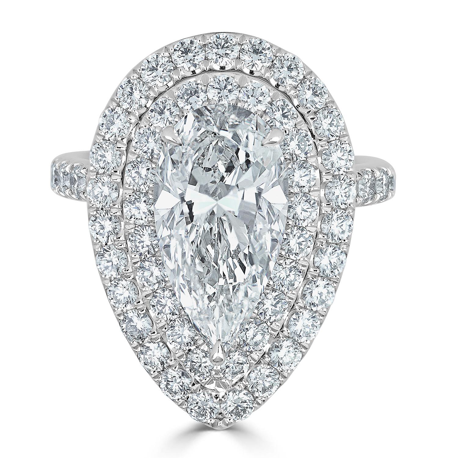 unique pear shaped engagement rings