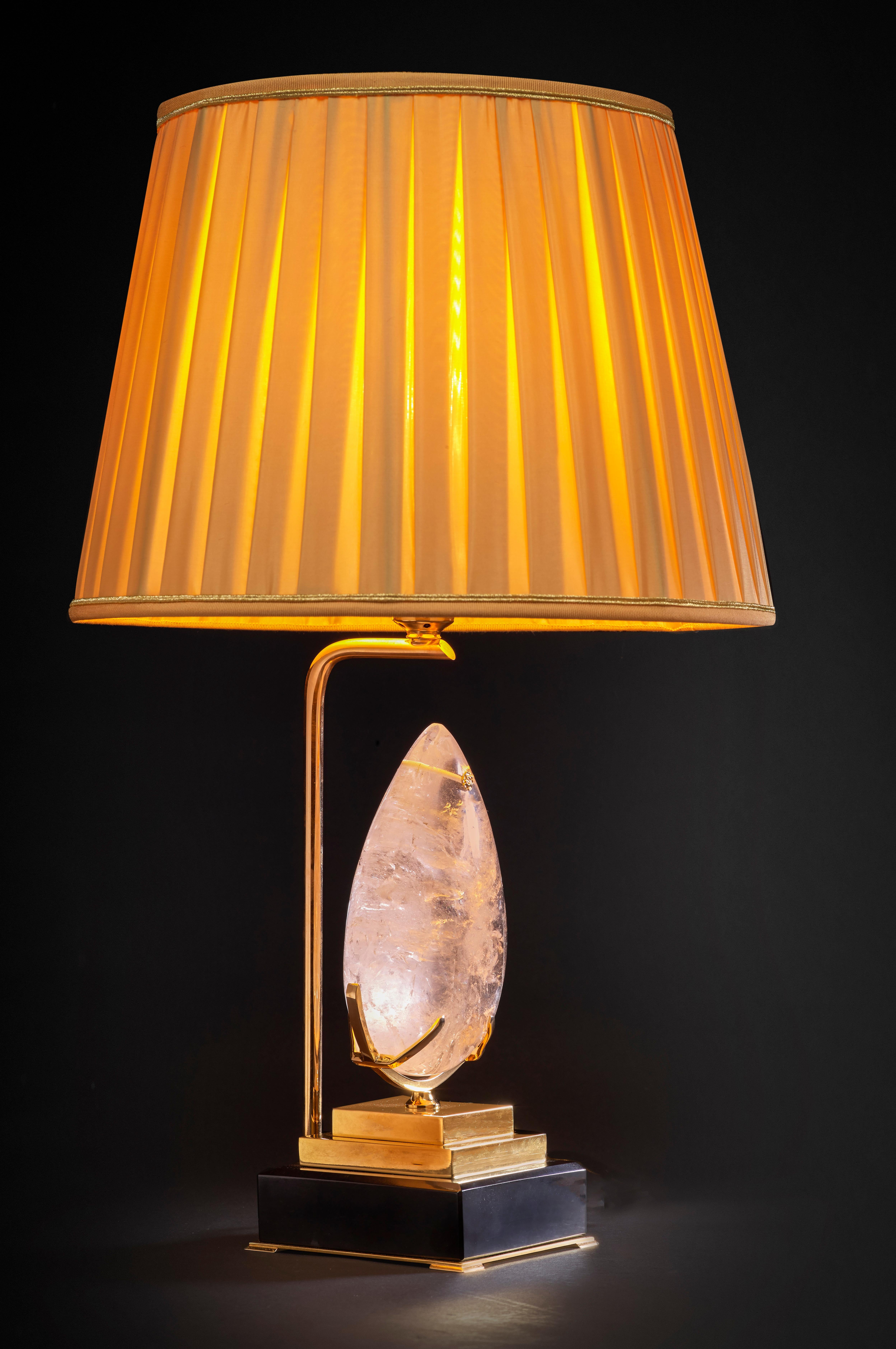 Modern Unique Rock Crystal Lamp, 