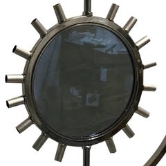 Unique Round Chandelier with Mirrored Center