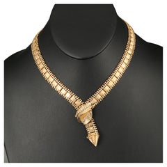 1.71 Carat Natural Diamond Gold Necklace in 18K Gold, Unique Chain Necklace
